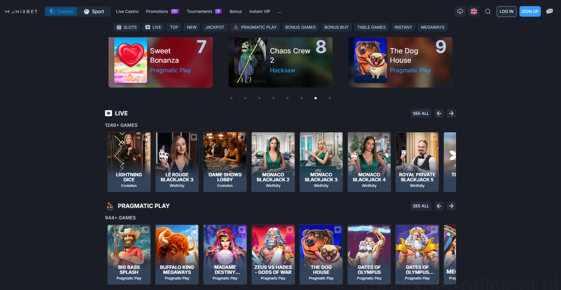 Monixbet Casino Casino
